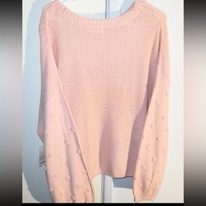 Blush Pink Knitted Sweater